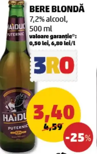 Penny BERE BLONDĂ 500 ml Ofertă