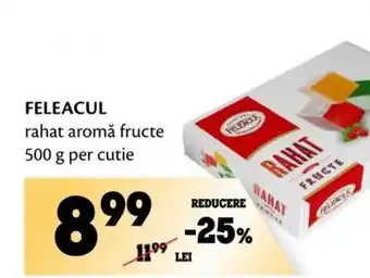 FELEACUL rahat aromă fructe