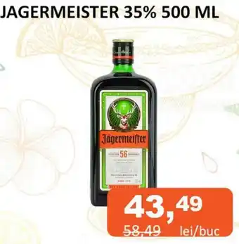 Unicarm JAGERMEISTER 35% 500 ML Ofertă