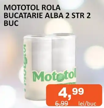 Unicarm MOTOTOL ROLA BUCATARIE ALBA 2 STR 2 Ofertă