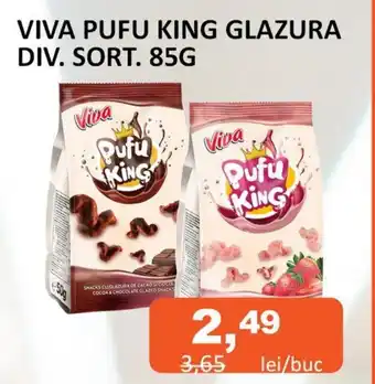 Unicarm VIVA PUFU KING GLAZURA DIV. SORT. 85G Ofertă