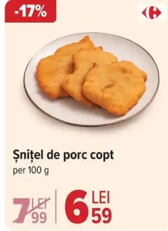 Şniţel de porc copt