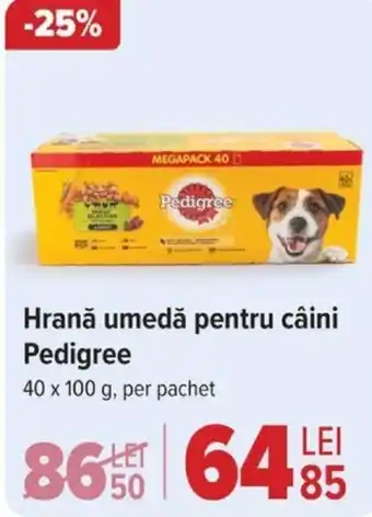 Carrefour Hrană umedă pentru câini Pedigree Ofertă