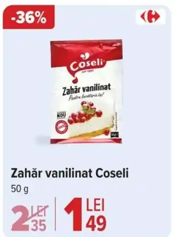 Carrefour Zahăr vanilinat Coseli Ofertă