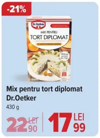 Carrefour Mix pentru tort diplomat Dr.Oetker Ofertă