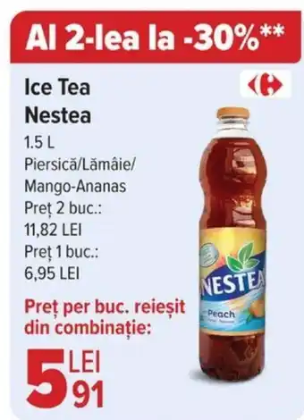 Carrefour Ice Tea Nestea 1.5L Ofertă