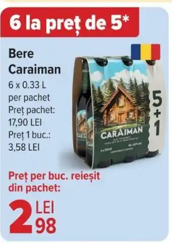 Carrefour Bere Caraiman Ofertă