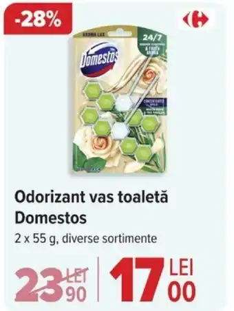 Carrefour Odorizant vas toaletă Domestos Ofertă