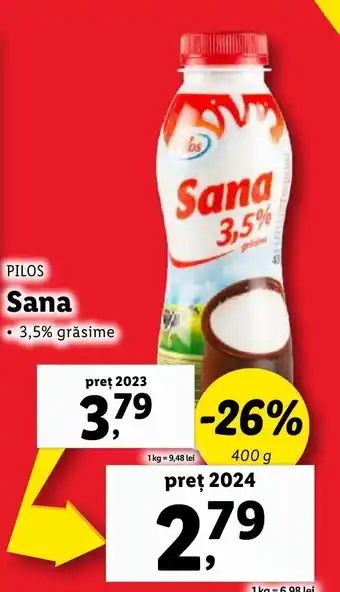 Lidl PILOS Sana Ofertă