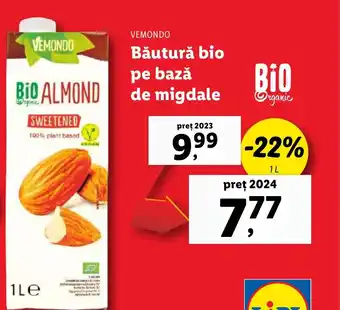 Lidl VEMONDO Băutură bio pe bază de migdale Ofertă