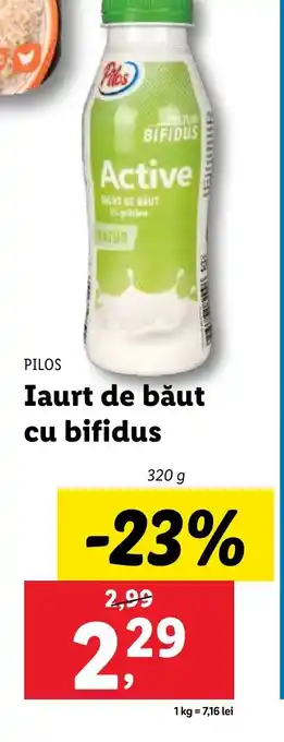 Lidl PILOS Iaurt de băut cu bifidus Ofertă