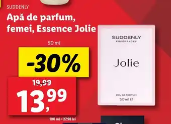 Lidl SUDDENLY Apă de parfum, femei, Essence Jolie Ofertă