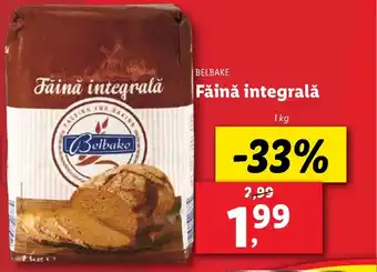 Lidl BELBAKE Făină integrală Ofertă