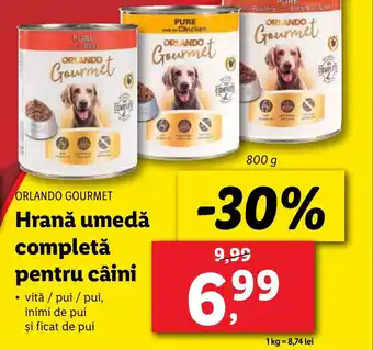 Lidl ORLANDO GOURMET Hrană umedă completă pentru câini Ofertă