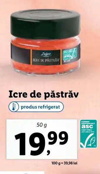 Lidl Icre de păstrăv Ofertă