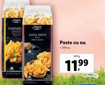 Lidl Paste cu ou Ofertă