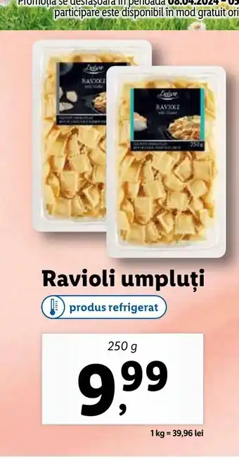 Lidl Ravioli umpluți Ofertă