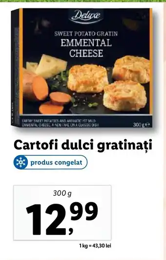 Cartofi dulci gratinați