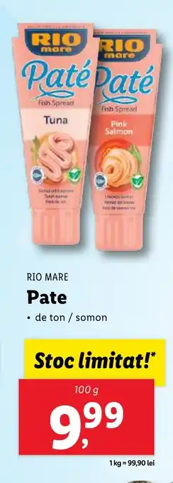 Lidl RIO MARE Pate Ofertă