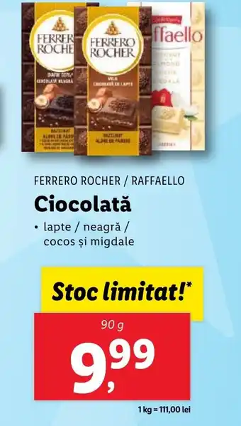 FERRERO ROCHER / RAFFAELLO Ciocolată