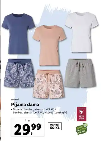 Lidl Pijama damă Ofertă