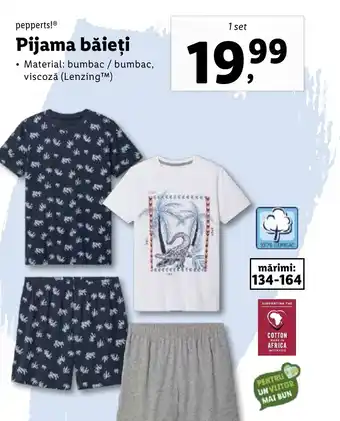 Lidl Pijama băieţi Ofertă