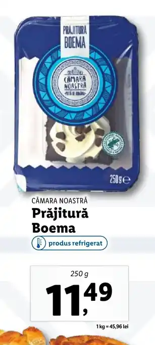 Lidl CĂMARA NOASTRĂ Prăjitură Boema Ofertă