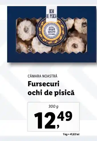 Lidl CĂMARA NOASTRĂ Fursecuri ochi de pisică Ofertă