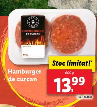 Lidl Hamburger de curcan Ofertă