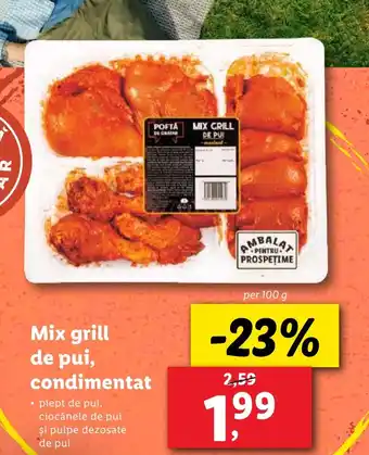 Lidl Mix grill de pui, condimentat Ofertă