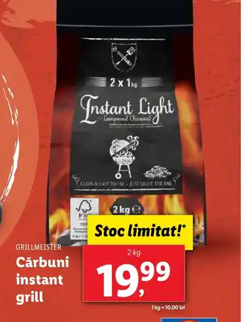 Lidl Cărbuni instant grill Ofertă