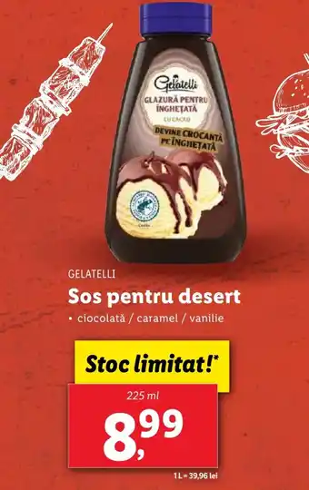 Lidl GELATELLI Sos pentru desert Ofertă