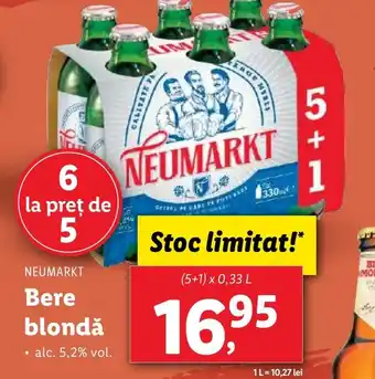 Lidl NEUMARKT Bere blondǎ Ofertă