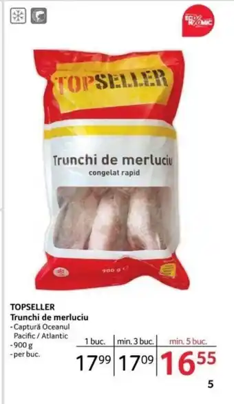 Selgros TOPSELLER Trunchi de merluciu Ofertă