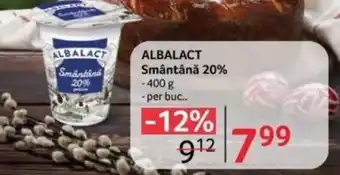 Selgros ALBALACT Smântână 20% Ofertă