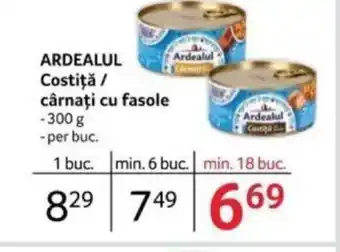 Selgros ARDEALUL Costiţă/ cârnaţi cu fasole Ofertă