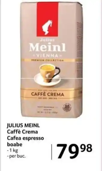 Selgros JULIUS MEINL Caffè Crema Cafea espresso boabe Ofertă