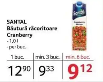 Selgros SANTAL Băutură răcoritoare Cranberry Ofertă