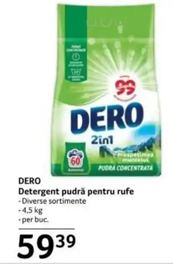 Selgros DERO Detergent pudră pentru rufe Ofertă