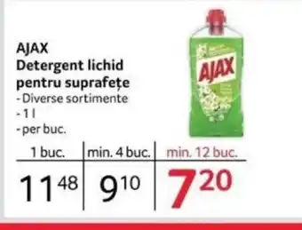 Selgros AJAX Detergent lichid pentru suprafețe Ofertă