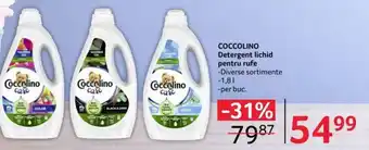 Selgros COCCOLINO Detergent lichid pentru rufe Ofertă