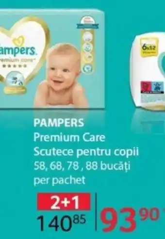 Selgros PAMPERS Premium Care Scutece pentru copii Ofertă