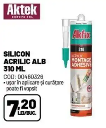 Ambient SILICON ACRILIC ALB 310 ML Ofertă