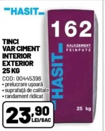 Ambient TINCI VAR CIMENT INTERIOR EXTERIOR 25 KG Ofertă