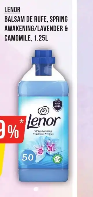 Mega Image LENOR BALSAM DE RUFE, SPRING AWAKENING/LAVENDER & CAMOMILE, 1.25L Ofertă