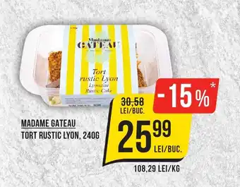 Mega Image MADAME GATEAU TORT RUSTIC LYON, 240G Ofertă