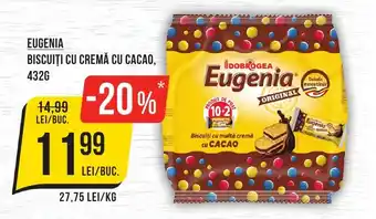 Mega Image EUGENIA BISCUIȚI CU CREMĂ CU CACAO, 432G Ofertă