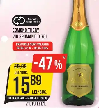 Mega Image EDMOND THERY VIN SPUMANT, 0.75L Ofertă