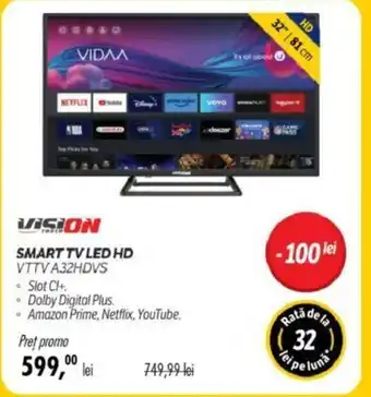 Flanco SMART TV LED HD VTTV A32HDVS Ofertă