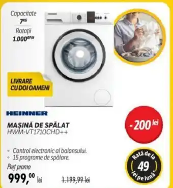 Flanco HEINNER MAŞINĂ DE SPALAT HWM-VT1710CHD++ Ofertă
